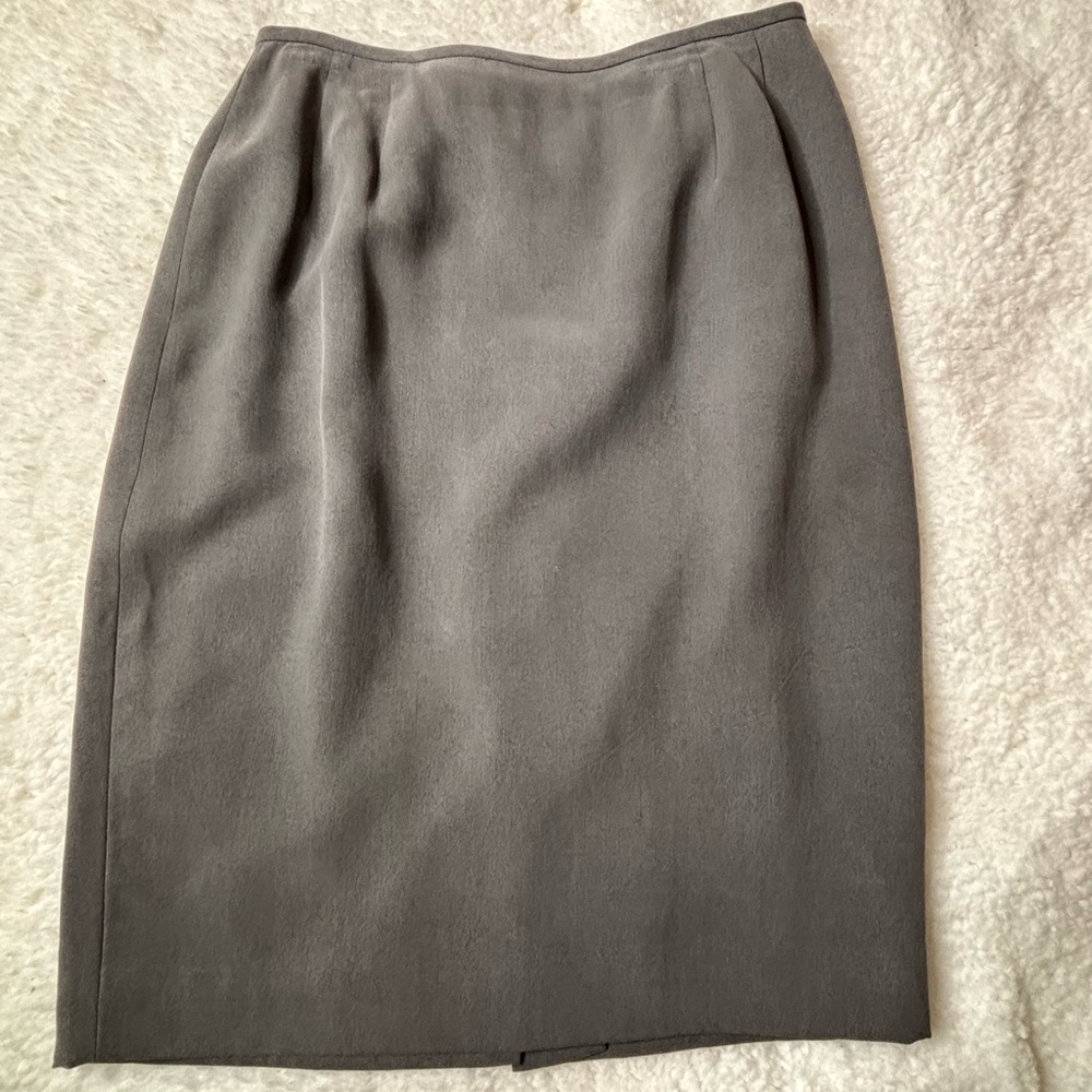 Emanuel Ungaro Charcoal Pencil Skirt